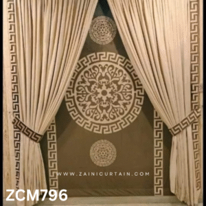 Brownish Theme Master Bedroom Curtain