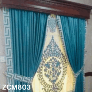 Sky Blue & White Master Bedroom Curtain