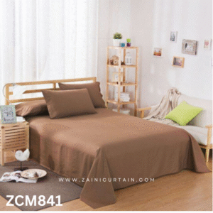 Coffee Brown Color Bed Sheet - zainicurtain.pk