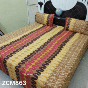 Stylish Zig Zag Design Bed Sheet - Shop Now