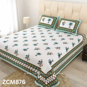 Printed Cotton Bedsheet | zainicurtain.pk